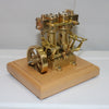 3.7CC Two cylinder Double Acting Steam Engine Model with 200ml Steam Boiler - stirlingkit