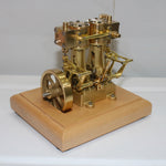 3.7CC Two cylinder Double Acting Steam Engine Model with 200ml Steam Boiler - stirlingkit