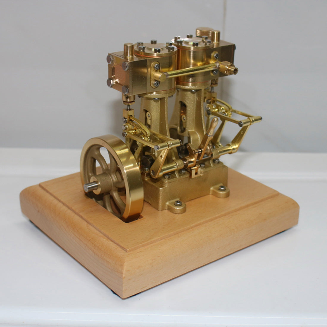 3.7CC Two cylinder Double Acting Steam Engine Model with 200ml Steam ...