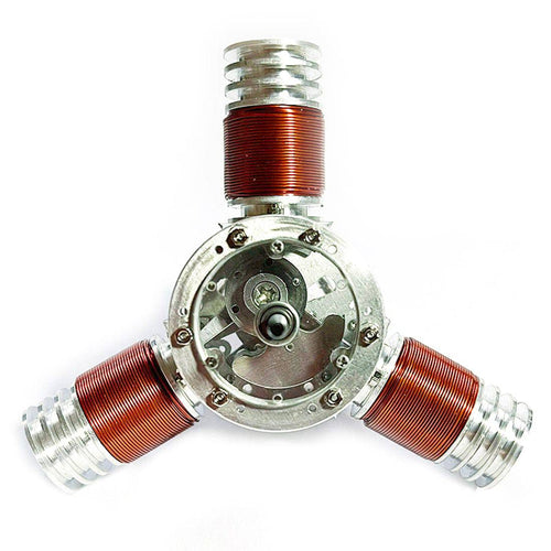 3 Cylinder Micro Radial Solenoid Engine 6-12V - stirlingkit