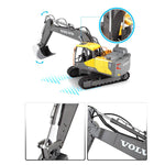 3 in 1 2.4G RC Electric Construction Toy Excavator Navvy Engineering Truck Model Toy - stirlingkit