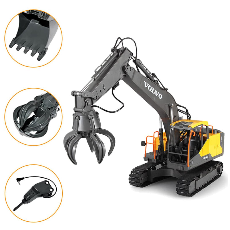 3 in 1 2.4G RC Electric Construction Toy Excavator Navvy Engineering Truck Model Toy - stirlingkit