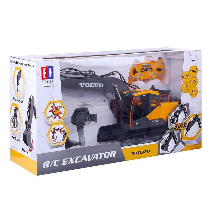 3 in 1 2.4G RC Electric Construction Toy Excavator Navvy Engineering Truck Model Toy - stirlingkit