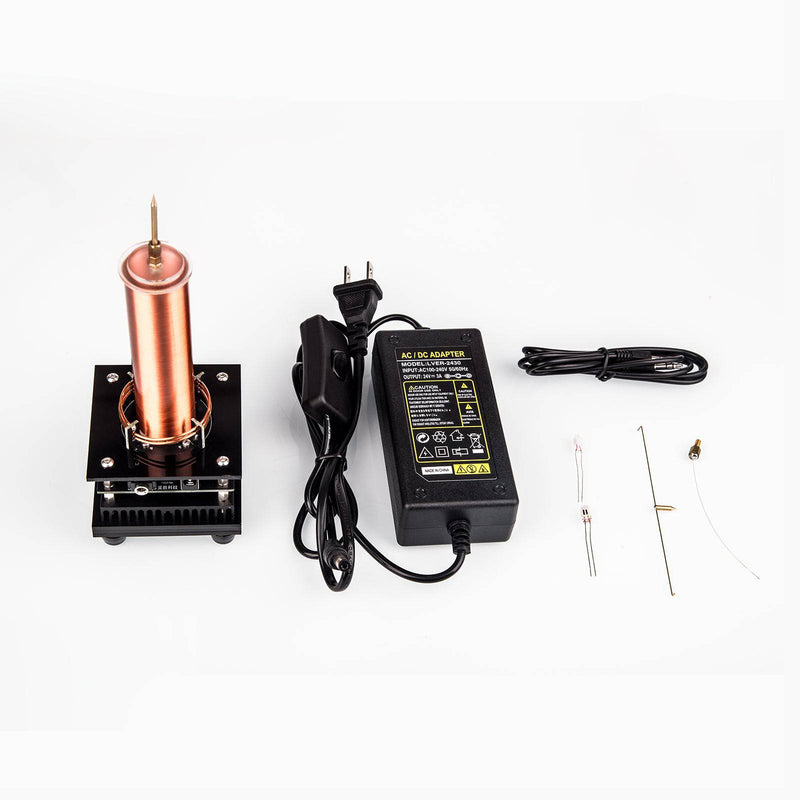 3-in-1 Musical Tesla Coil Plasma Speaker with 100-240V Adapter