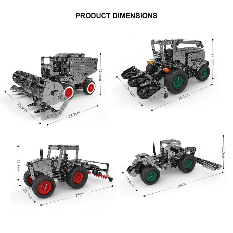 3602PCS DIY Metal Assembly Gear Transmission Agricultural Machinery Combination Educational Toy - stirlingkit