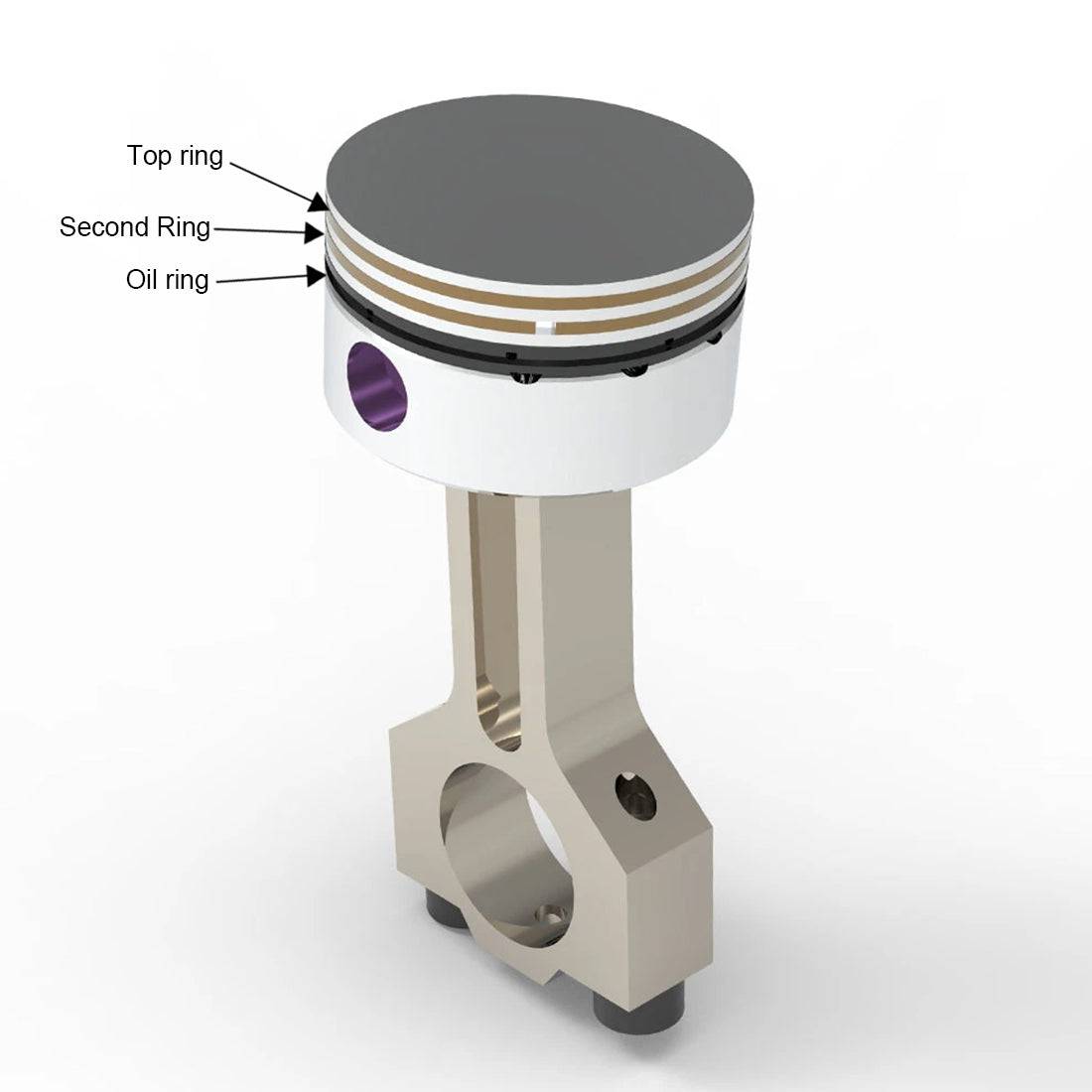 Enjomor 36cc I4 DOHC 4-cylinder Inline Four-stroke Water-cooled Gasoline Engine with Twin Overhead Camshafts for RC Car Boat - stirlingkit