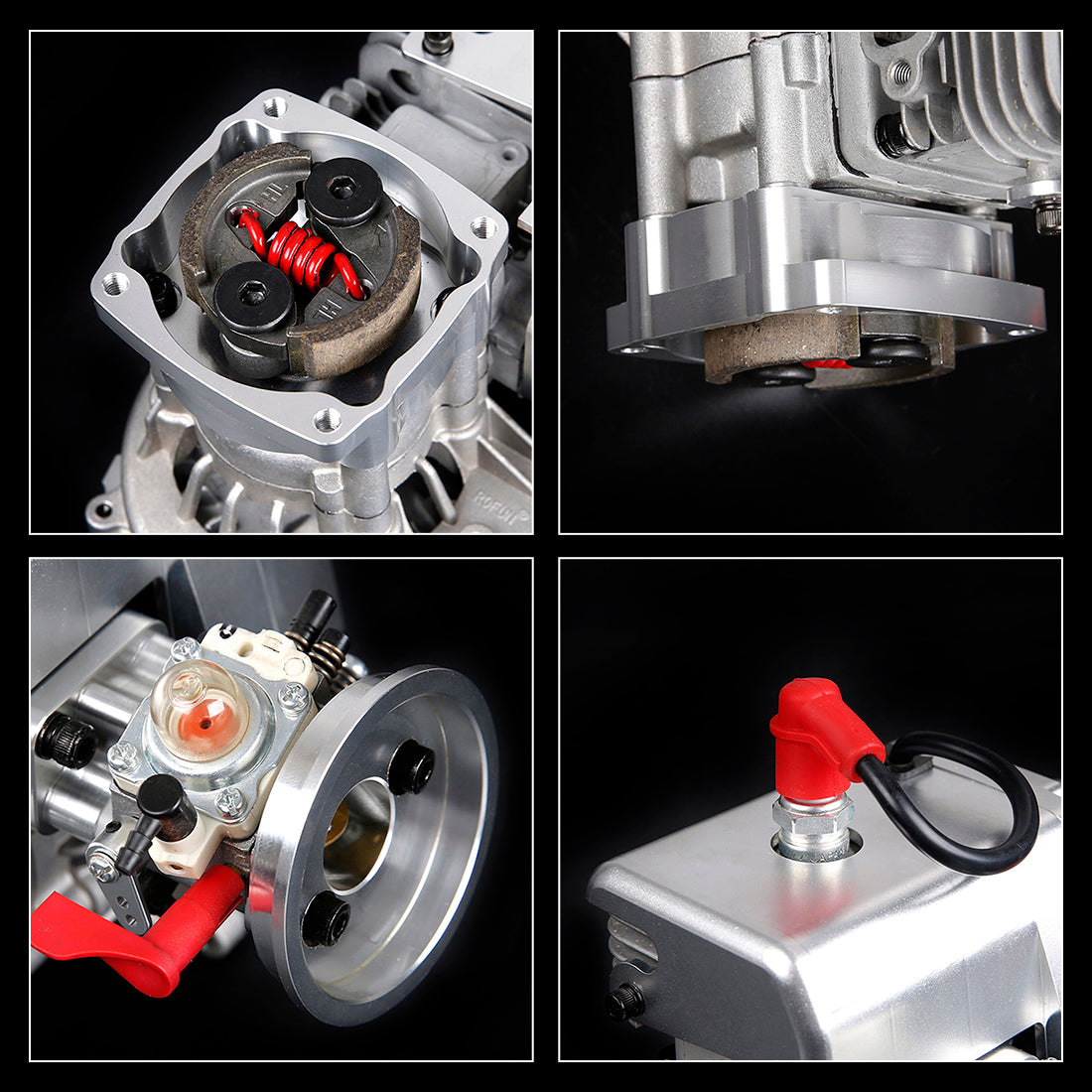 36cc Single-cylinder Two-stroke Double-ring Gasoline Engine Model for ROFUN 1/5 RC Model Car - stirlingkit