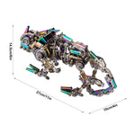 3D Assembly Mechanical Chamaeleon Model Steampunk Metal Art 745PCS DIY Kit - stirlingkit