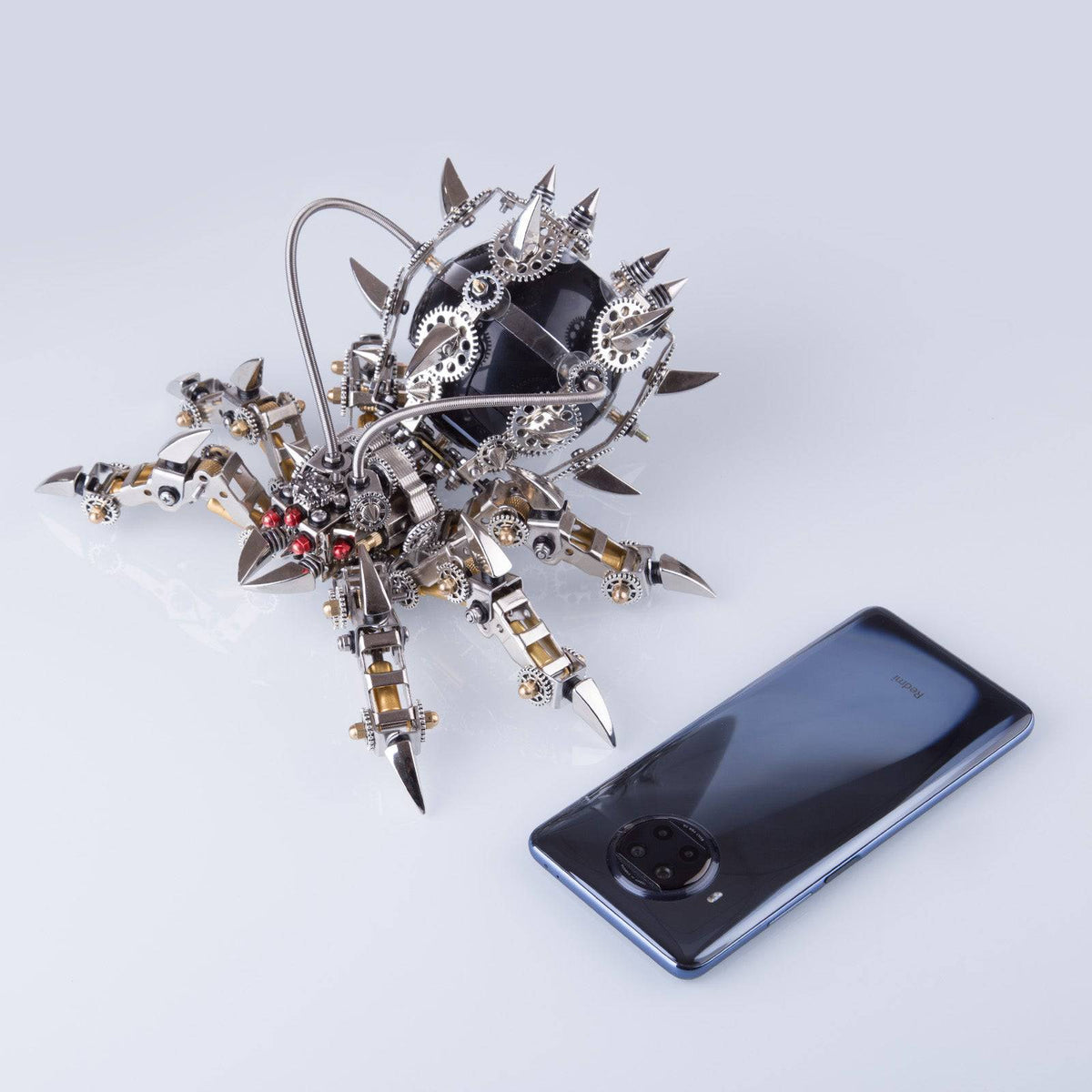 3D Metal Mechanical Spider Assembly DIY Model Kit with Bluetooth Speaker - stirlingkit