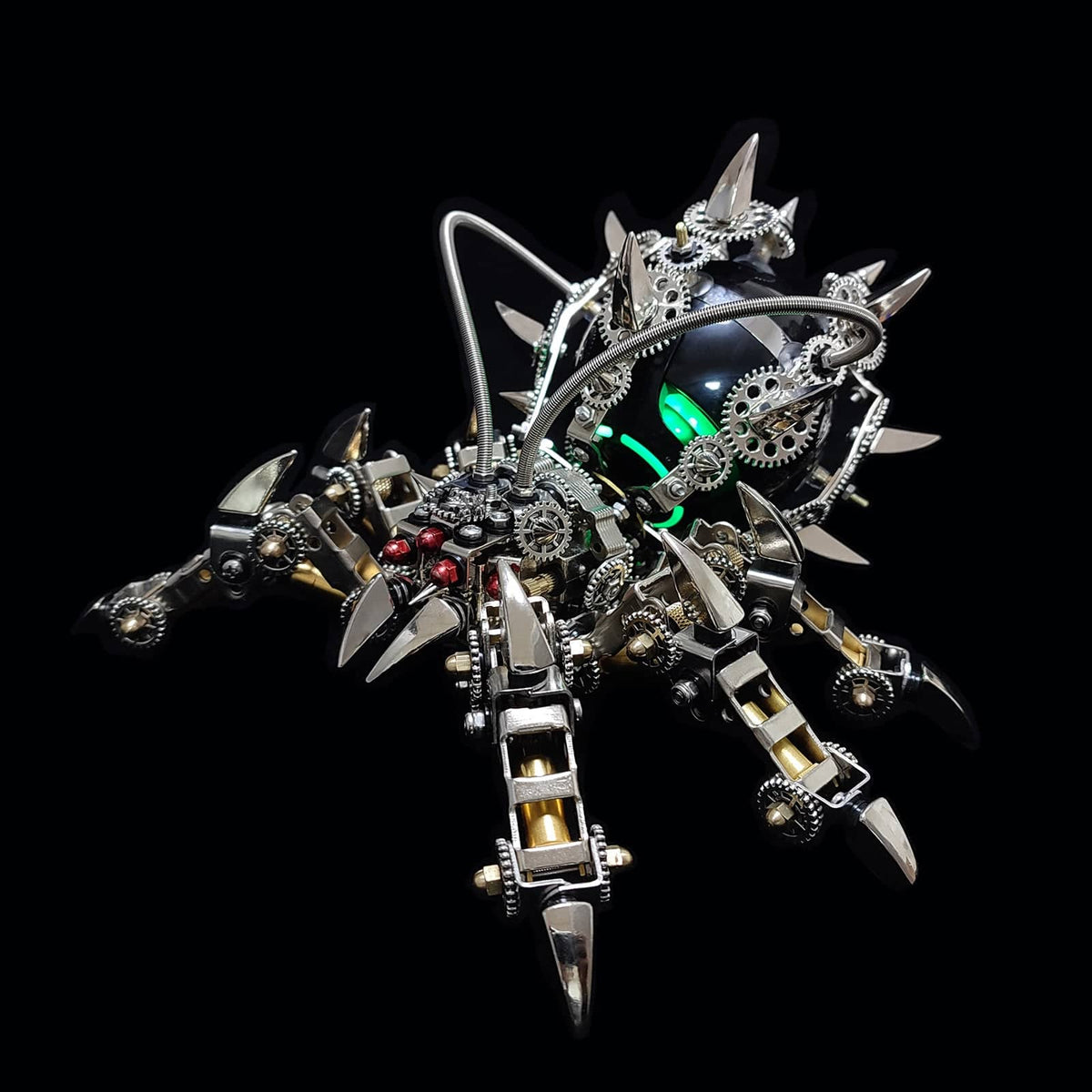 3D Metal Mechanical Spider Assembly DIY Model Kit with Bluetooth Speaker - stirlingkit