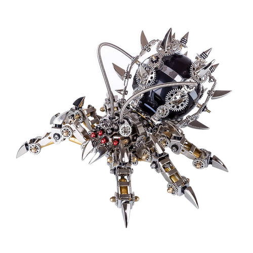 3D Metal Mechanical Spider Assembly DIY Model Kit with Bluetooth Speaker - stirlingkit