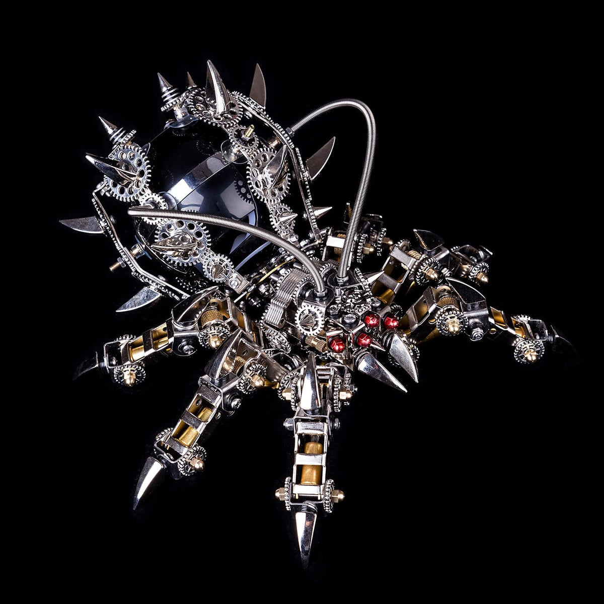 3D Metal Mechanical Spider Assembly DIY Model Kit with Bluetooth Speaker - stirlingkit