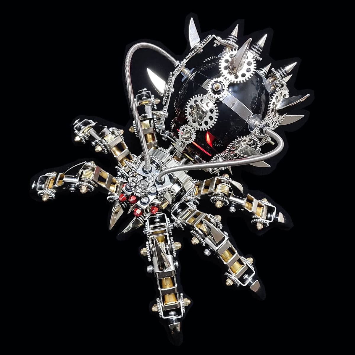 3D Metal Mechanical Spider Assembly DIY Model Kit with Bluetooth Speaker - stirlingkit