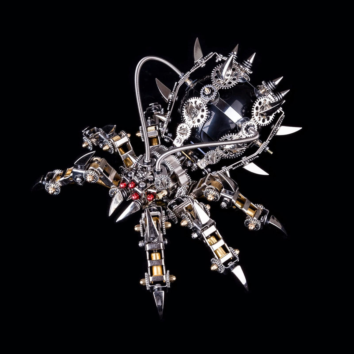 3D Metal Mechanical Spider Assembly DIY Model Kit with Bluetooth Speaker - stirlingkit