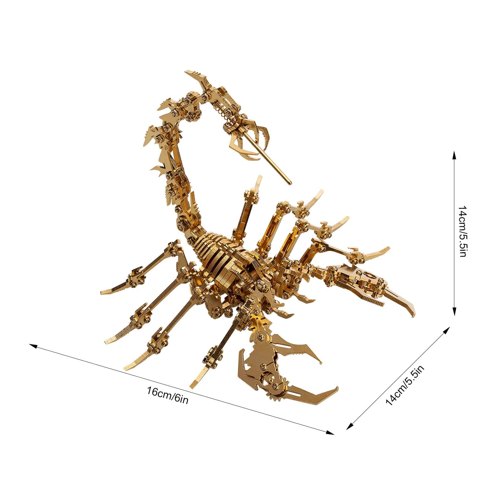 3D Metal Puzzle Scorpion DIY Model Kit Detachable 3D Jigsaw Puzzles - stirlingkit