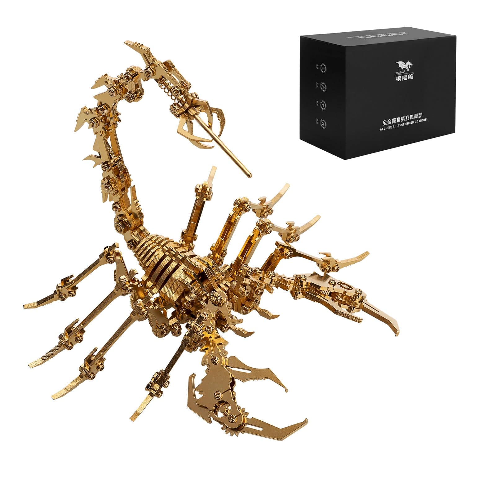 3D Metal Puzzle Scorpion DIY Model Kit Detachable 3D Jigsaw Puzzles - stirlingkit