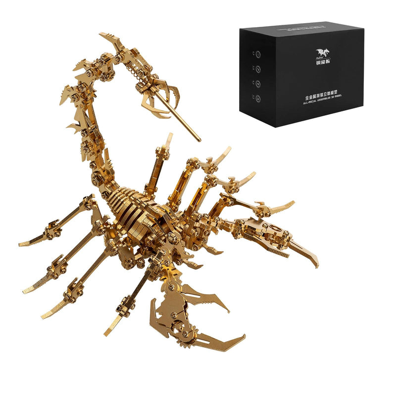 3D Metal Puzzle Scorpion DIY Model Kit Detachable 3D Jigsaw Puzzles - stirlingkit