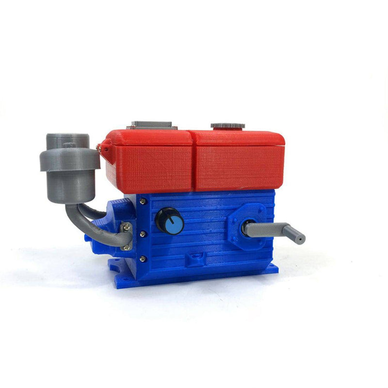 3D Printing Walking Tractor High-Simulation Diesel Engine Model Toy - stirlingkit