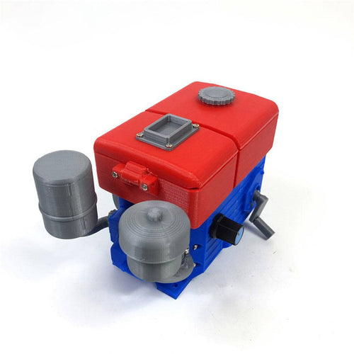 3D Printing Walking Tractor High-Simulation Diesel Engine Model Toy - stirlingkit