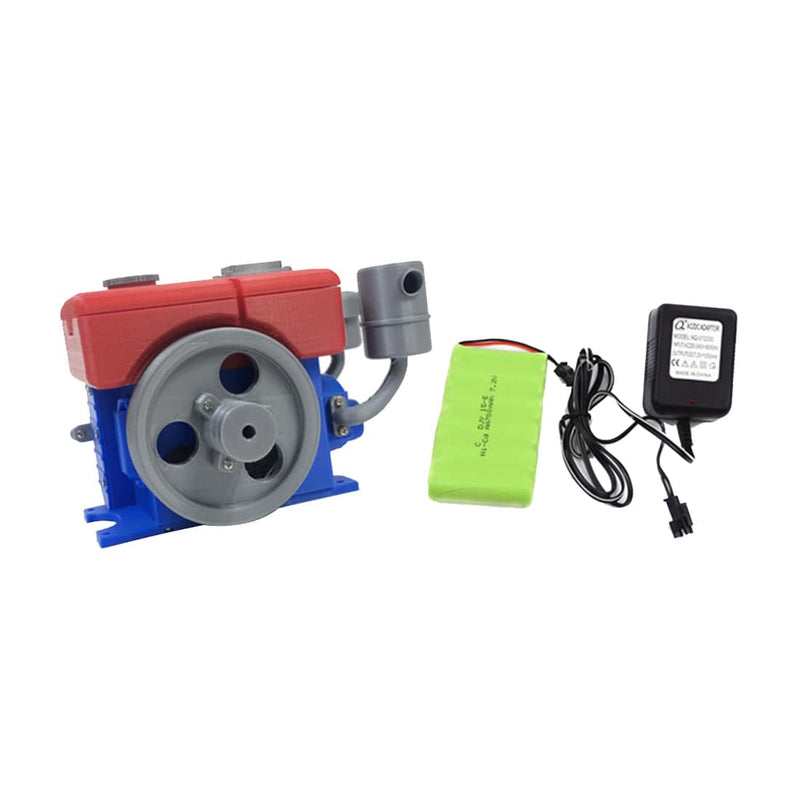 3D Printing Walking Tractor High-Simulation Diesel Engine Model Toy - stirlingkit