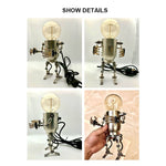 3D Steampunk Metal Robot Mr Gort Hobby Model Kit with LED Light - stirlingkit