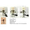 3D Steampunk Metal Robot Mr Gort Hobby Model Kit with LED Light - stirlingkit