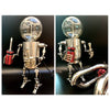 3D Steampunk Metal Robot Mr Gort Hobby Model Kit with LED Light - stirlingkit