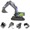 Huina 4-in-1 1/14 2.4G 22CH Wireless RC Excavator Grab Truck  Engineering Vehicle Toy Model - stirlingkit