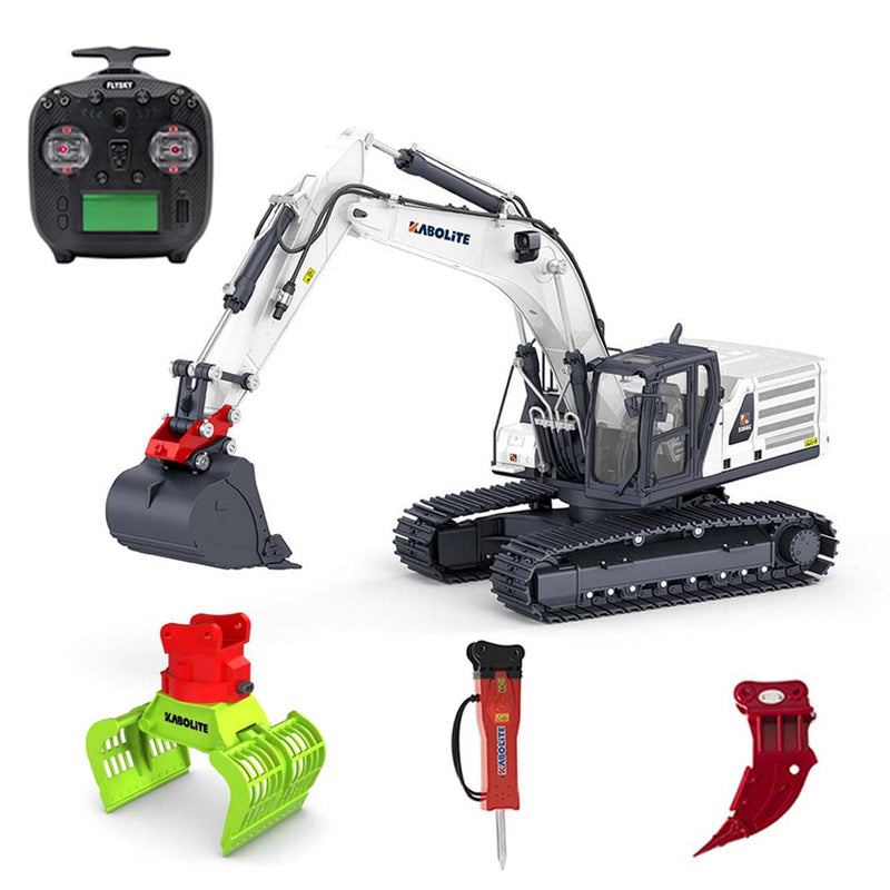 4-in-1 1/18 2.4G Metal RTR RC Excavator Model with Simulated Hydraulic System Pre-order - stirlingkit