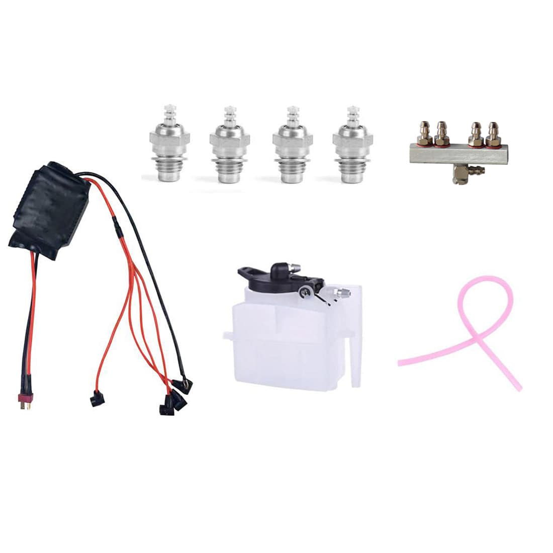 4-in-1 Igniter Glow Plugs Y Fitting Starter Kit for TOYAN FS-L400 Engine Model Upgrade - stirlingkit