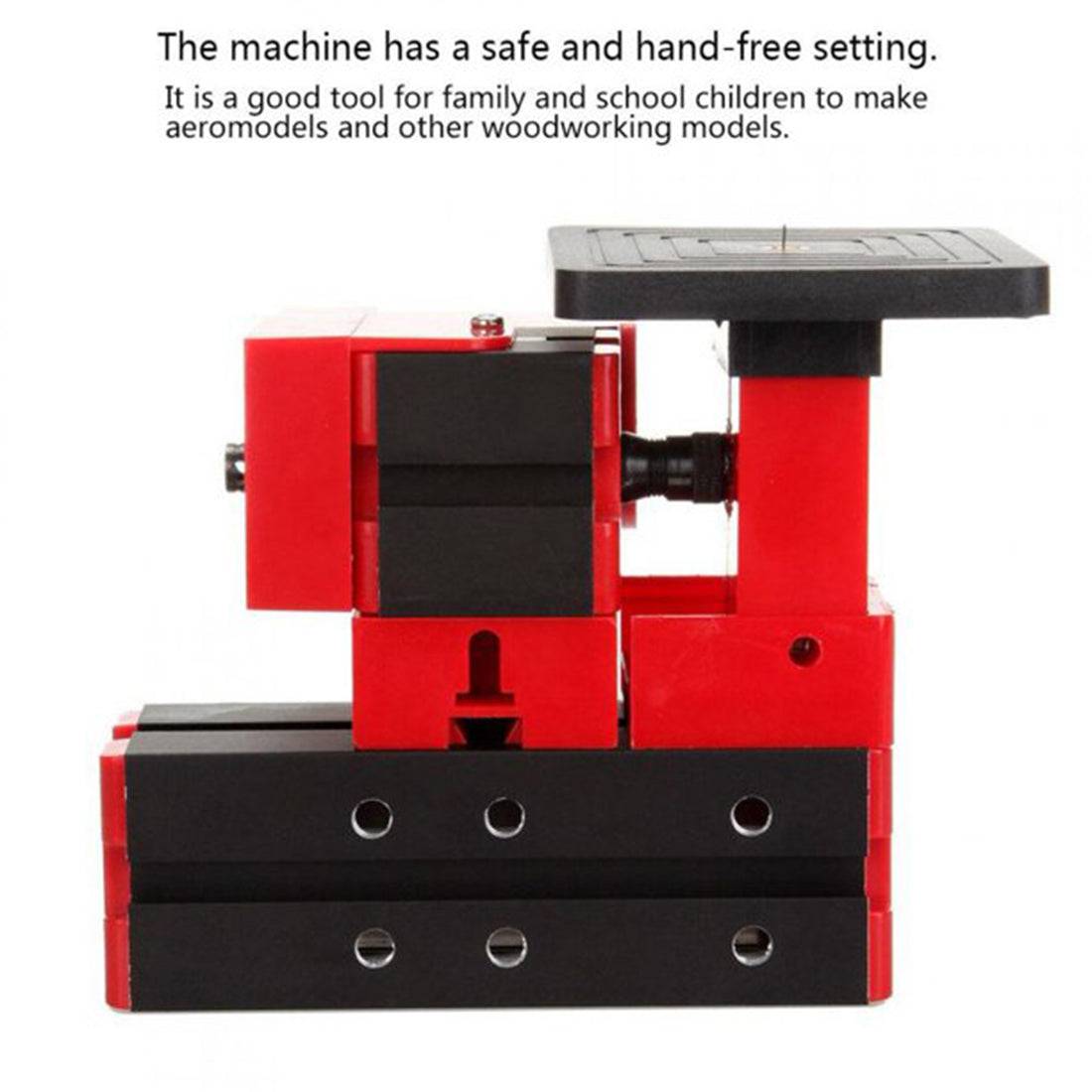 4 In 1 Micro Machine Tool Wire Saw Wood Lathe Sand Mill Handheld Machine Tool DIY Assembly Kit 100PCS+ - stirlingkit