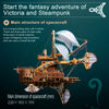 421PCS Steampunk Victorian Fantasy Spaceship Wooden Puzzle Toy - stirlingkit