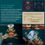 421PCS Steampunk Victorian Fantasy Spaceship Wooden Puzzle Toy - stirlingkit