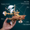 421PCS Steampunk Victorian Fantasy Spaceship Wooden Puzzle Toy - stirlingkit
