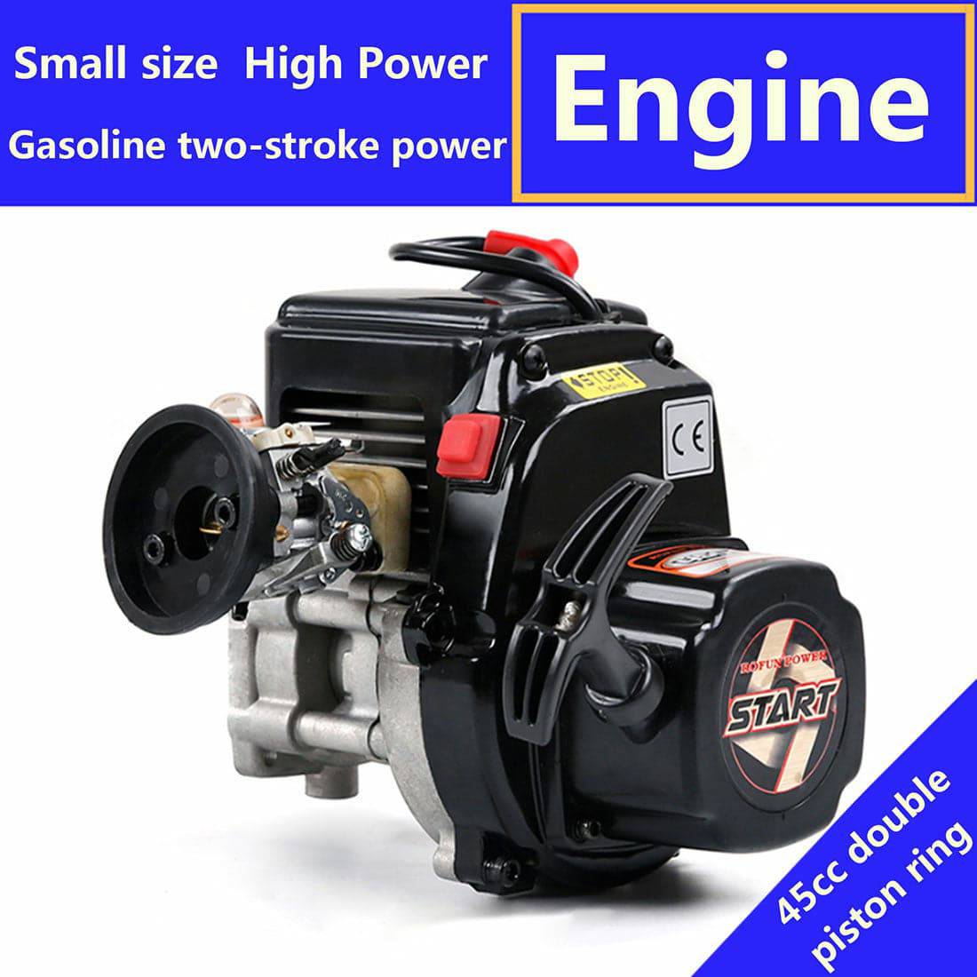 45cc Single-cylinder 2-strokes Gasoline Engine with Carburetor Spark ...