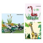 499PCS DIY Metal Assembly Model Set Educational Toy (Flamingo + Giraffe + Crocodile) - stirlingkit