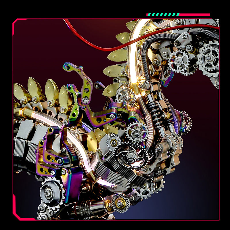50cm Cyberpunk Mythical Dragon 3D Metal Puzzle Kits - stirlingkit