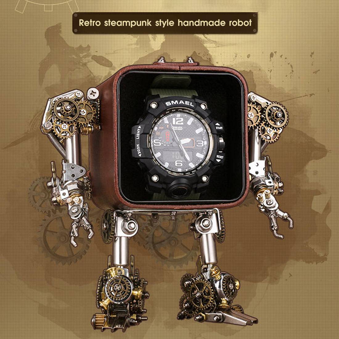 540PCS+ DIY Mechanical Chronos Watch Stand Mecha Warrior Metal Model - stirlingkit
