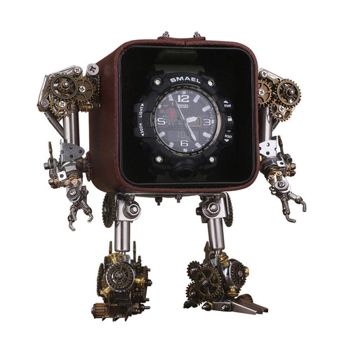 540PCS+ DIY Mechanical Chronos Watch Stand Mecha Warrior Metal Model - stirlingkit