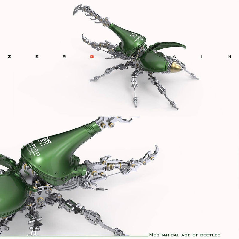 588PCS+ Mechanical Dynastes Large Beetle 3D Metal Model Kits -Standard Version - stirlingkit