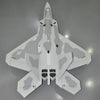 5CH Sky Flight Hobby F-22 Raptor RC Single EDF Jet 70mm Airplane 850mm Wingspan  RTF - Grey - stirlingkit