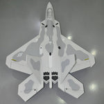 5CH Sky Flight Hobby F-22 Raptor RC Single EDF Jet 70mm Airplane 850mm Wingspan  RTF - Grey - stirlingkit