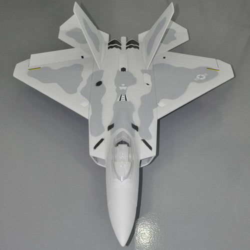 5CH Sky Flight Hobby F-22 Raptor RC Single EDF Jet 70mm Airplane 850mm Wingspan  RTF - Grey - stirlingkit