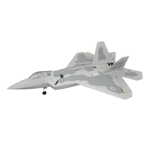 5CH Sky Flight Hobby F-22 Raptor RC Single EDF Jet 70mm Airplane 850mm Wingspan  RTF - Grey - stirlingkit