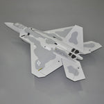 5CH Sky Flight Hobby F-22 Raptor RC Single EDF Jet 70mm Airplane 850mm Wingspan  RTF - Grey - stirlingkit