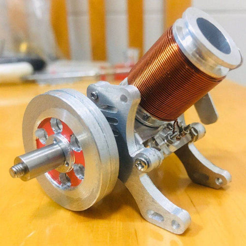 Single-cylinder Electromagnetic 6-12V 2A All-metal Engine Model Toy - stirlingkit