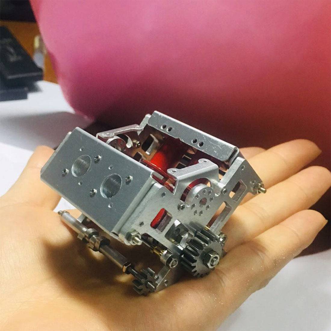 6-12V 5A  V4 Electromagnetic Engine Model Engine Science Experiment Toy - stirlingkit