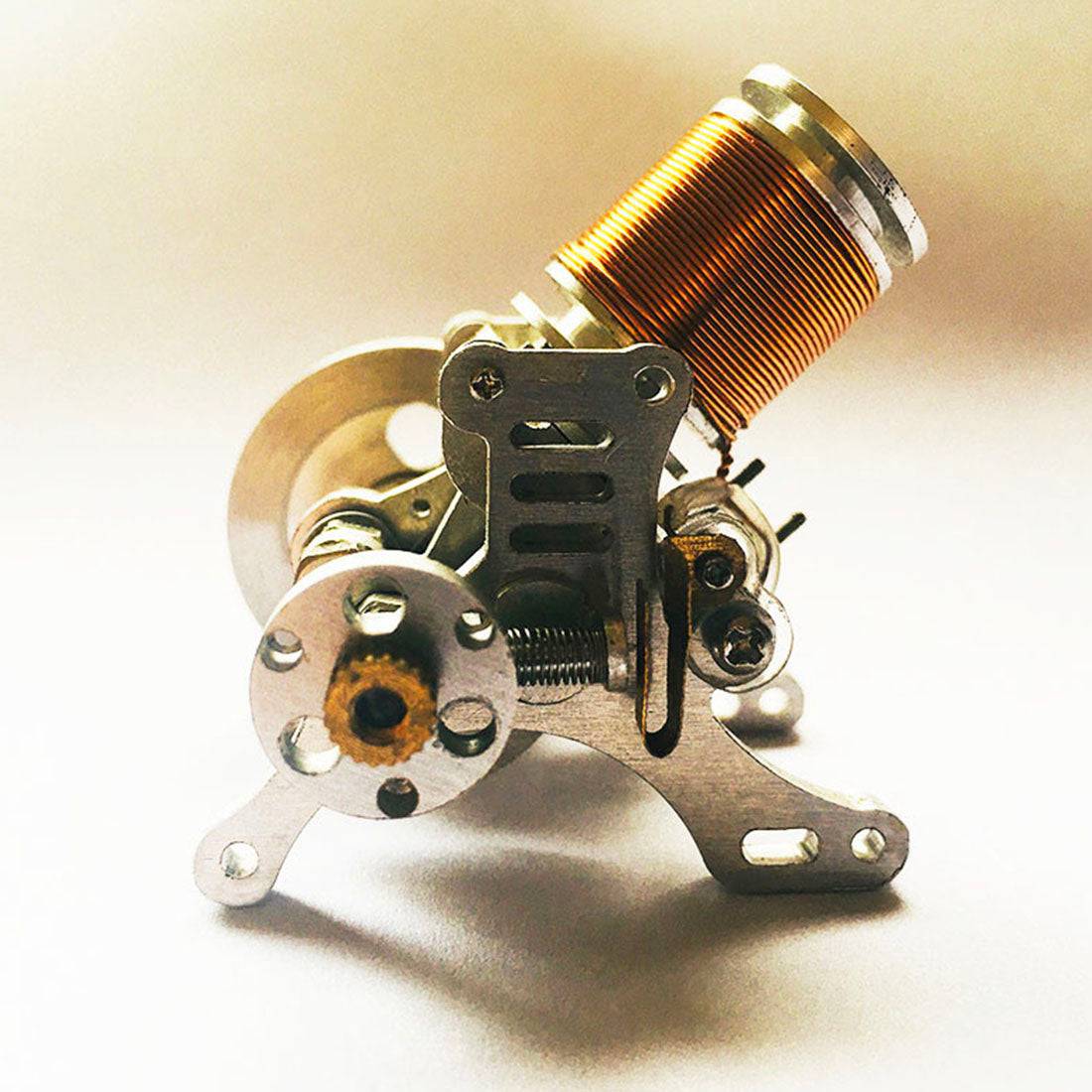 6-12V Single Cylinder Electromagnetic Solenoid Valve Engine Model - stirlingkit