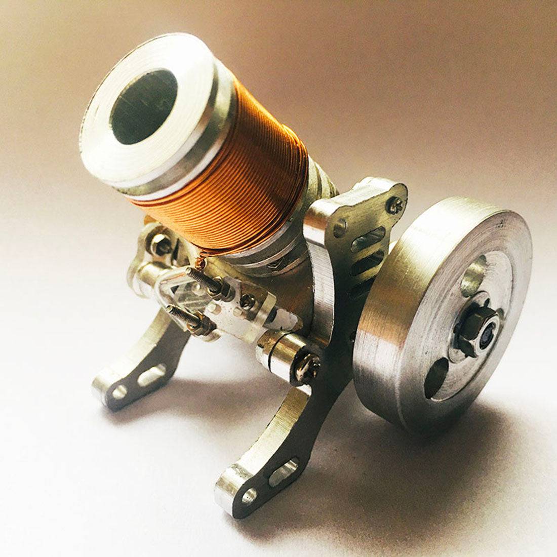 6-12V Single Cylinder Electromagnetic Solenoid Valve Engine Model - stirlingkit