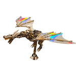 600CS DIY Mechanical Steampunk Western Dragon with Wing Assembly 3D Metal Model Kits - stirlingkit